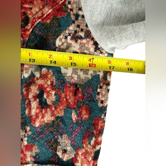 Anthropologie Saturday Sunday Women's Delwyn Floral French Terry Jacket Size M - Picture 9 of 11